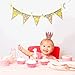 OULII Yellow Lemon Theme Banner Flag Garland Baby Anniversary Birthday Baby Shower Party Decoration