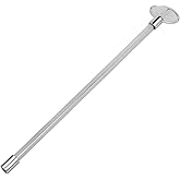 Skyflame Universal Gas Valve Key Fits 1/4" and 5/16" Gas Valve Stems, for Fire Pit and Fireplace, Polished Chrome - 12 Inches