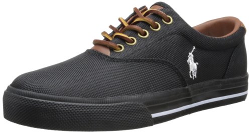 Polo Ralph Lauren Men's Vaughn Nylon Sneaker,Black Nylon,7 D US