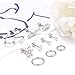 MILACOLATO 11Pcs 16G-18G Stainless Steel Cartilage Earrings: Stud Hoops Conch Forward Helix Earrings Tragus Daith Piercing CZ Barbell Stud Cartilage Piercing Jewelry for Women of All Ages - Silver