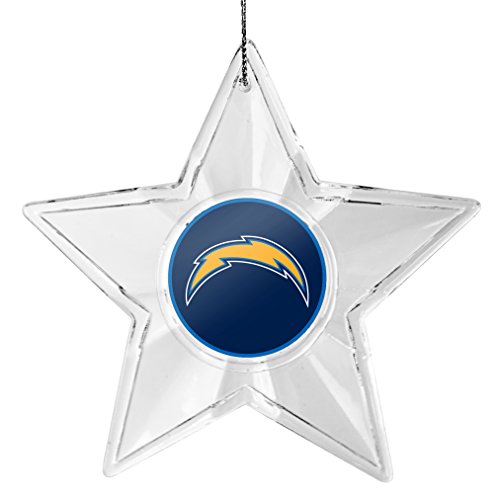 NFL San Diego Chargers Traditional Acrylic Star Ornament