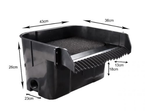 45.5cm Ravana Falls Acrylic Cascade Blade With Interchangeable Flow Plate and Blue LED Light Kit
