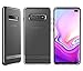 SupCase Unicorn Beetle Metro Series Designed for Samsung Galaxy S10 Plus Case (2019 Release) Clear Slim Fit Flexible Soft TPU Cover with Stylish Electroplated Lines (Black)