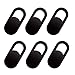 COOLOO Webcam Cover, 6-Pack Ultra Thin Design Webcam Cover Slide for Laptop, PC, MacBook Pro, iPhone, iMac, iPad, Smartphone, Protect Your Privacy and Security Digital Sliding Covers - Black primary