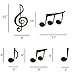 Jumbo Music Note Cutouts for 50's Theme Party Supplies Music Party Favors School Bulletin Board Valentine‘s Day Decoration