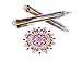 Hieno Supplies Multi Color Pen in One - 10 Pack of Retractable 8-in-1 Ballpoint 0.5mm Multicolor Pens - Best for Effective Learning and Smooth Writing