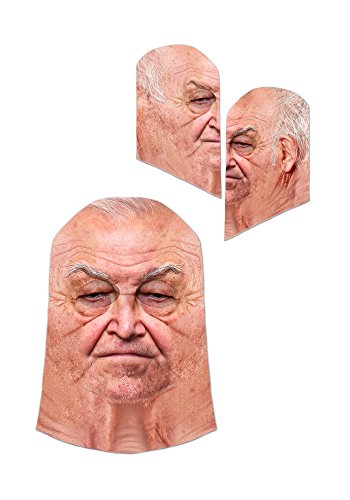 Old Man Mask - Grandpa Grandfather Face Mask One Size Fits Most