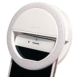 Selfie Ring Light for Phone Camera Photography Video, BatteryPowered Clip White