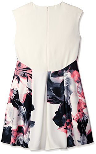 ผู้หญิง Printed Soft-Fold Dress เดรส แฟชั่นชุดทำงาน Ellen Tracy