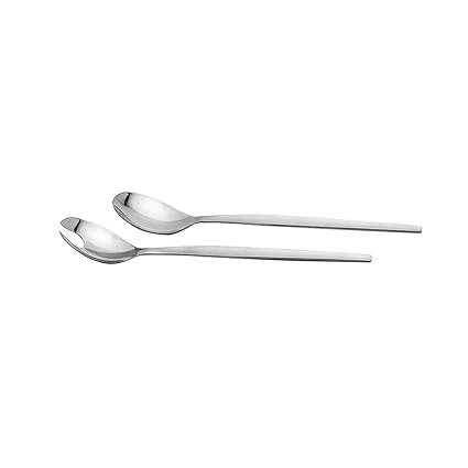 Weis – Cubiertos para Servir Ensalada, Acero Inoxidable, Plata, 26 x 4 x