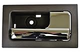 PT Auto Warehouse FO-2507MG-FR - Inside Interior Inner Door Handle, Gray Housing with Chrome Lever - for Power Locks, Passenger Side Front