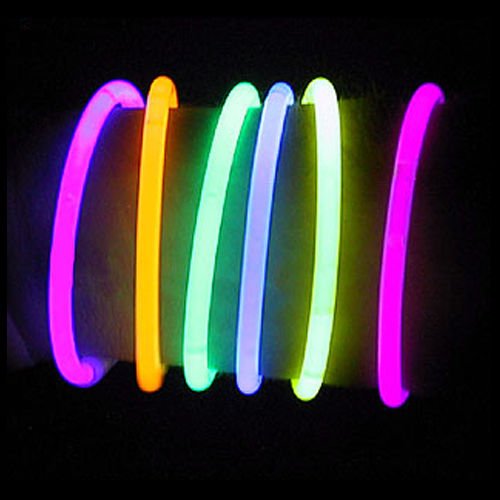 100 10" premium lumistick glow stick bracelets assorted
