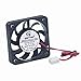 GDSTIME DC 5V 40mm x 40mm x 7mm Thin Small Black Plastic Brushless Cooling Fan