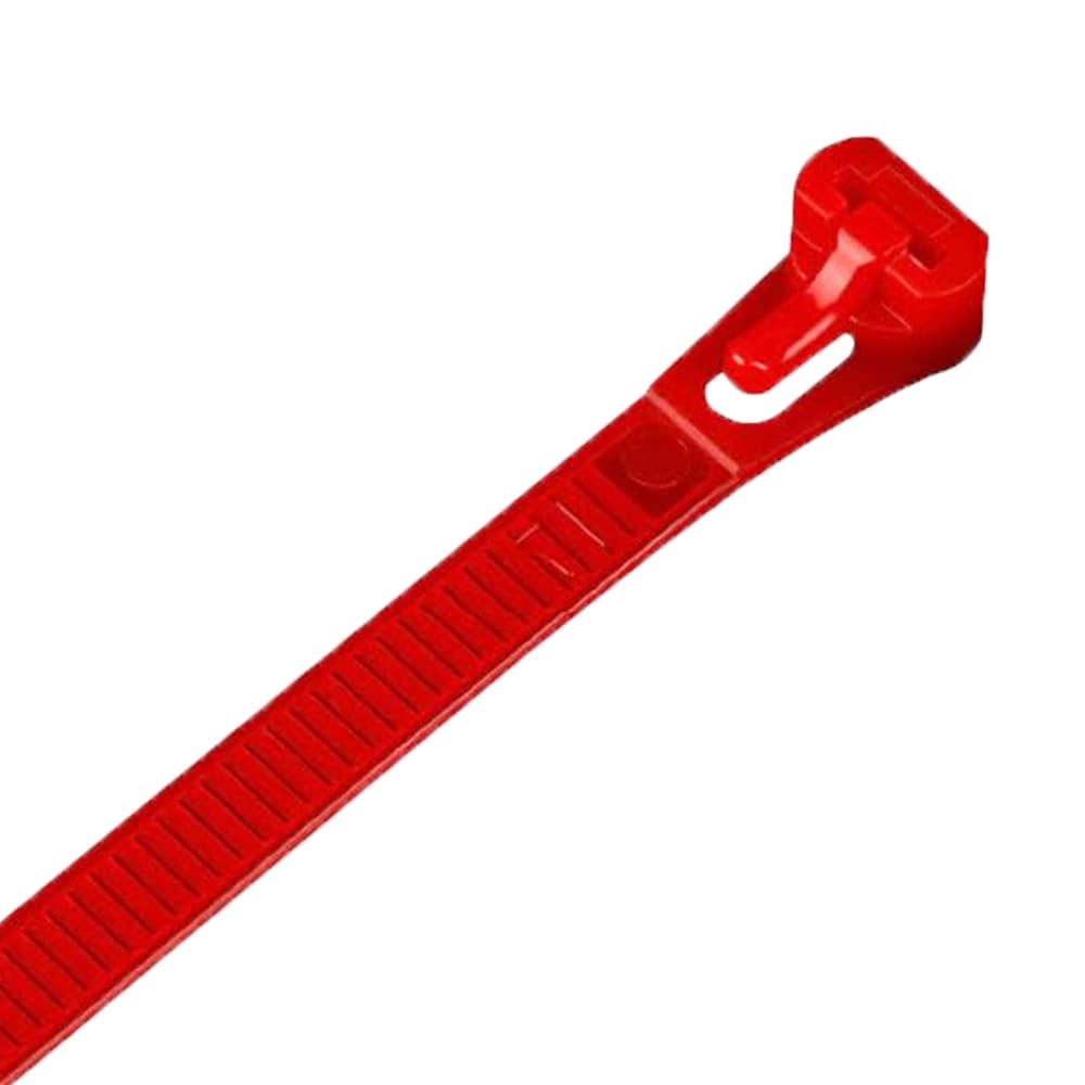 KafTon Releasable/Reusable Colour Cable Ties - 250mm x 7.6mm - Nylon Premium Strong Zip Ties