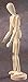 Alvin Wooden Human Mannequin (Unisex) 12 Inches Tall