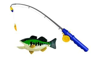 Amazon.com: PennToy Bass Fishing Bathtub Toy - Swimming Fish: Toys & Games