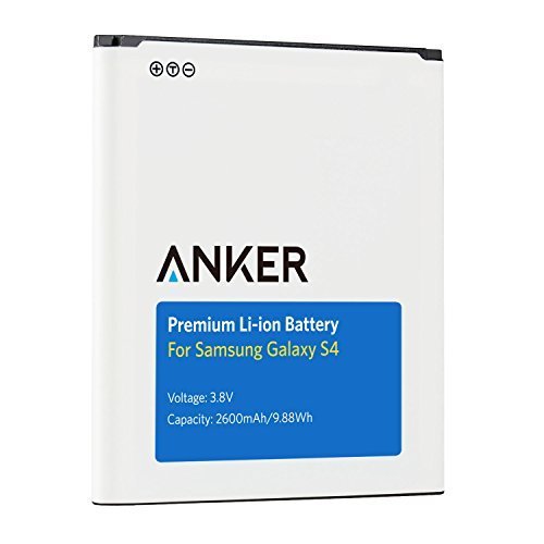 Galaxy S4 Battery, Anker 2600mAh Replacement Battery for Samsung Galaxy S4, I9500, I9505, Galaxy S4 LTE I9506, M919 (T-Mobile), I545 (Verizon), I337 (AT&T), L720 (Sprint) with NFC Galaxy S4 Battery, Anker 2600mAh Replacement Battery for Samsung Galaxy S4, I9500, I9505, Galaxy S4 LTE I9506, M919 (T-Mobile), I545 (Verizon), I337 (AT&T), L720 (Sprint) with NFC