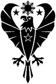DDLLAN Car stickers car decals Fashion Philippine Flag Eagle Vinyl Decal Graphical Car Sticker 11.3CM*17CM vinyl decals 2pcs