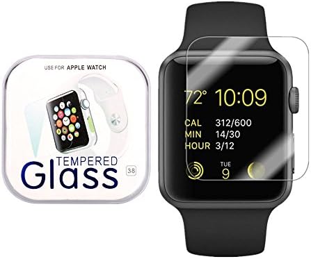 Apple Watch 38mm Smart Watch Screen Protector, Kayane empered Glass Screen Protector [Bubble Free ][Scratch Resistant][Easy Installation] for Apple Watch 38mm (2 pack)
