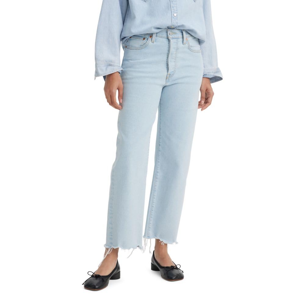 Photo 1 of Levi's Women's Ribcage Straight Ankle Jeans, (New) Pretty Diva Mermaid, 27