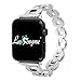 Lwsengme Compatible with Apple Watch Band 42/44mm, Women Girly Stainless Steel Bling Bracelet Compatible with 42mmiWatch Series 4,Series 3,Series 2,Series 1