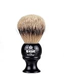 Kent Blk8 Pure Silver Tip Badger Shaving Brush