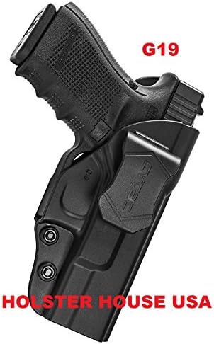Inside Waistband Conceal Carry Gun Holster,High-Tech Polymer,Level 2,Fits Glock 19, 23, 32 (Gen 1,2,3,+4),Law enforcement grade