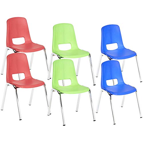 Amazon Basics School Classroom Stack Chair, 12Inch Seat Height 6