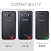 kwmobile Case Compatible with Samsung Galaxy J5 Pro 2017 (International Version) - Shockproof Hard Back Cover with Chrome Frame - Black
