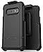 Galaxy S10 Plus Belt Clip Protective Holster Case (2019 Rebel Armor) Heavy Duty Rugged Full Body Cover w/Holder (Black) (S10+)