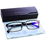 Blue Light Blocking Glasses by Bukos -- Unisex - FDA Approved - Sleep Better - Reduce eyestrain - LED Grow Light protection - Computer Glasses - Gaming - Melatonin