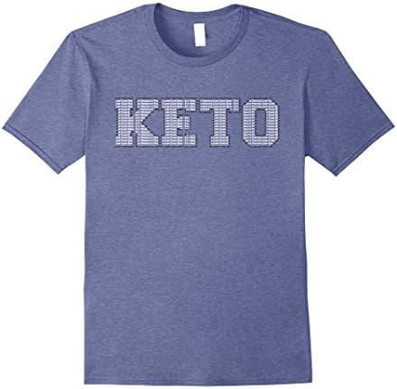 Mens Keto Diet T-Shirt - Ketones,Coffee &amp; Ketosis Lovers Tee Medium Heather Blue
