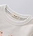 MIQI Boys Casual Sweatshirt Striped Monkey King Print Activewear Pullover Shirt White 2 Years Old