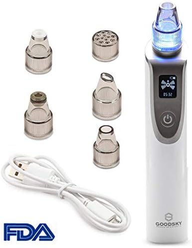 Facial Pores Cleaner Nose Acne Electric Black Head Remover, Suction Blackhead Facial Cleaner, With 5 Sucking Probe Face Cleaner