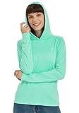 Willit Women's UPF 50+ Sun Protection Hoodie T-Shirt Long Sleeve SPF Running Hiking Shirt