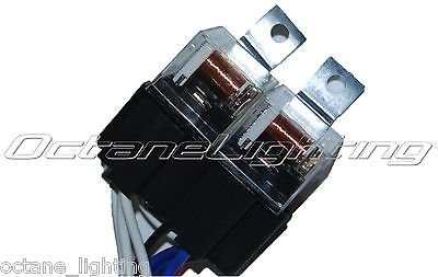 2 Headlight H4 Headlamp Light Bulb Ceramic Socket Plugs Relay - Foto 11