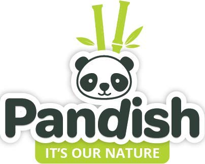 Eco Friendly Natural Plates | Special Mixture of Bamboo & Sugarcane | 100 COUNT | Premium Quality | Compostable & Biodegradable | Plastic & Paper Plates Alternative | FDA Approved | Pandish