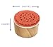 6 Pcs Flower Pattern Round Wooden Rubber Stamp for Scrapbooking and Wedding Invitation Cards (Flower Design)