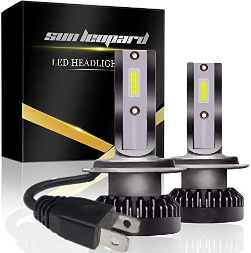 1 Pair Of Headlights For Cars Motorcycles 8000Lm Mini Headlights 60W H1 H7 H8 H9 H11 Headlight Bulbs Car Led Headlights For Cars 12V 24V Led Drl Lights (black- 9006-HB4)