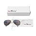 Super Z Outlet American USA Flag Design Metal Frame Aviator Sunglasses (Gold)
