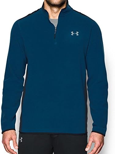 Under Armour Men's ColdGear Infrared Fleece 1/4 Zip, Blackout Navy/Black, X-Large