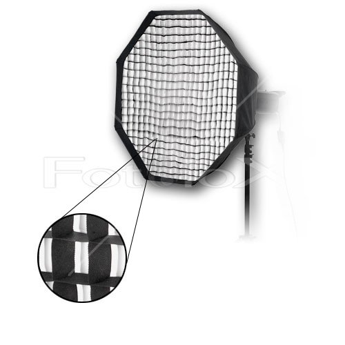 Fotodiox Pro 36" Octagon Softbox PLUS Grid (Eggcrate) for Studio Strobe/Flash with Soft Diffuser and Dedicated Speedring, for Profoto Compact lights series D1 250 W/S, D1 500 W/S, D1 Air 1000 W/S, D1 Air 500 W/S, Pro Series Acute B 600 W/S, Pro-B 12000 W/S, Acute 2-D4 Strobe Flash Light