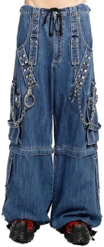 Tripp NYC Midnight Dark Street Chain Pants [Black/Black] 19/34 at