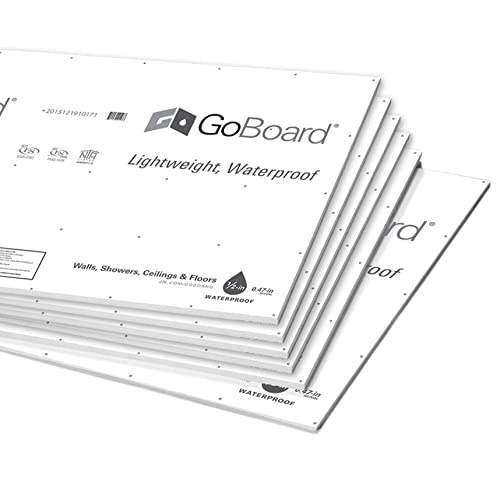 GoBoard® Waterproof Backer Board Kit 6 Sheets Easy Installation