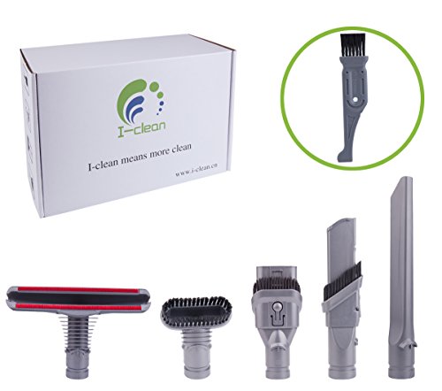 I-clean 5pcs Dyson V6 Cord Free Vacuum Cleaner Parts, Replacement Dyson Accessory Kits for Dyson DC59 DC25 DC35 DC34 DC44 Handheld Motorhead Vaccums