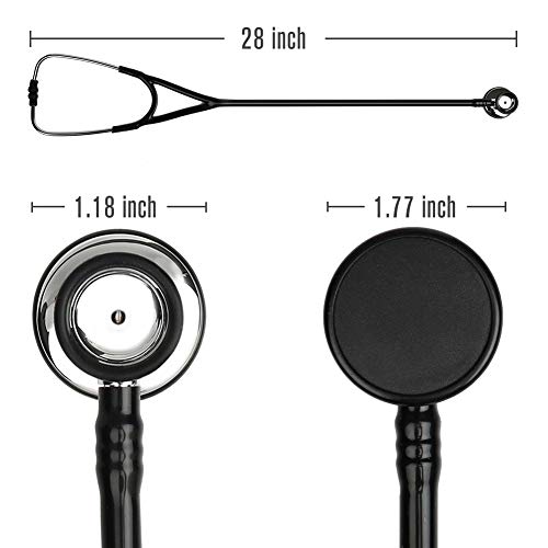 LotFancy Dual Head Stethoscope, Lightweight Cardiology Stethoscope for Adults, Nurses, Doctors, Medical Students, Pediatrics, Infant, Stethoscope Case Included