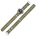 UNITED Watch Bands - NATO Band - Choice of Color & Width; 18mm 20mm 22mm 24mm -Ballistic Nylon Strap Watch Band Replacement for Men or Women -Durable, Comfortable, Waterproof -Stainless Steel Buckles