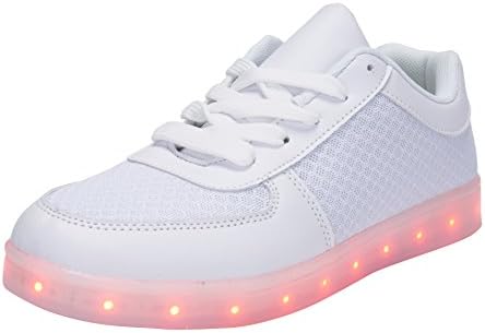 Light Up Shoes Hoverkicks Womens Luna (White) with Remote Control for Led Sneakers