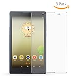 FanTEK Lenovo Tab3 A8 8-Inch Tablet Screen Protector - 3 Pack Matte Finish Anti-Glare Anti-Fingerprint Anti-Gloss Cover Shield
