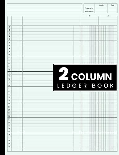 2 Column Ledger Book: Accounting Ledger Book for Bookkeeping, two Column Ledger Book, Columnar Pad Journal Notebook / income and Expense Log Book for Small Business and Personal Finance.